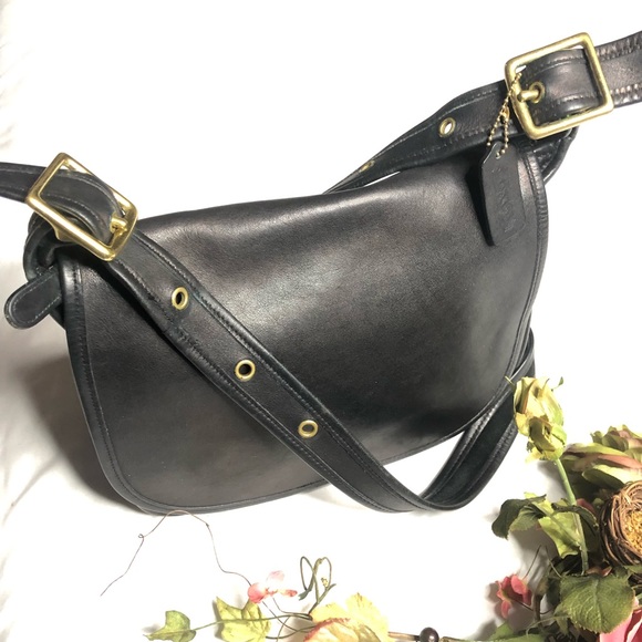 - Coach Patricia legacy saddle vintage shoulder cross body messenger black… - Picture 7 of 10